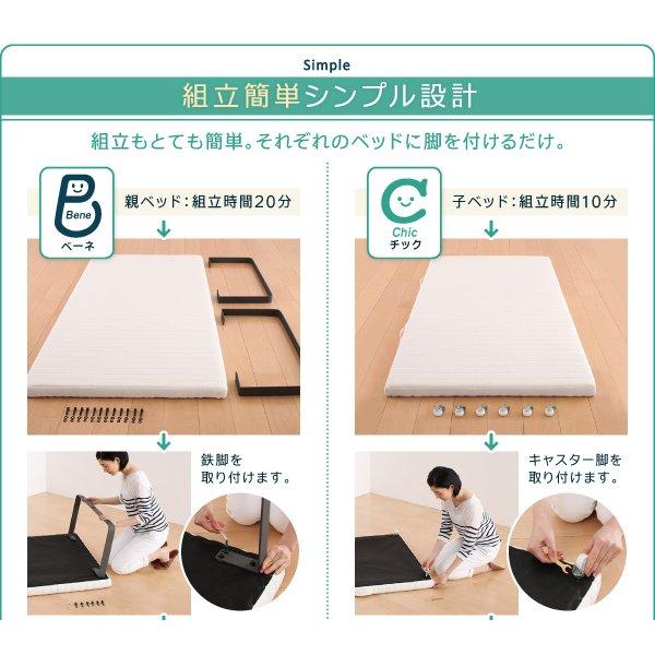 親子ベッド 薄型軽量ボンネルコイル 下段ベッド シングル ショート丈 |  | 10