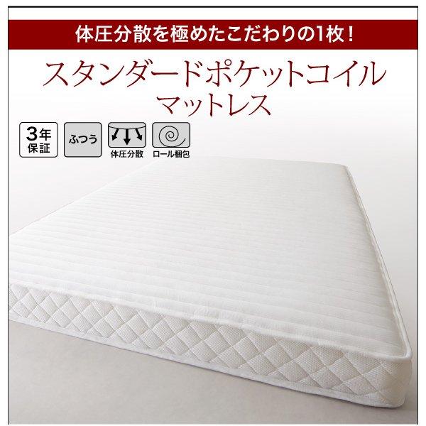 ローベッド クイーン(Q×1） フランスベッド マルチラススーパースプリングマットレス付 モダンライト 棚 コンセント付きデザインフロア | フランスベッド | 12