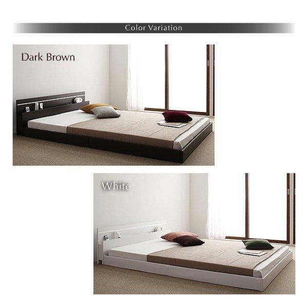 モダンライト・コンセント付き国産フロアベッド ラテックス入り国産ポケットコイルマットレス ワイドK240(SD×2) |  | 19