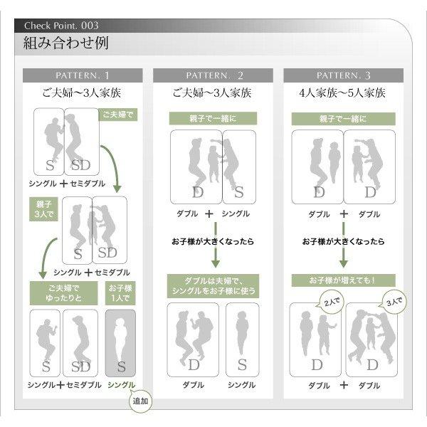 モダンライト・コンセント付き国産フロアベッド ラテックス入り国産ポケットコイルマットレス ワイドK240(SD×2) |  | 08