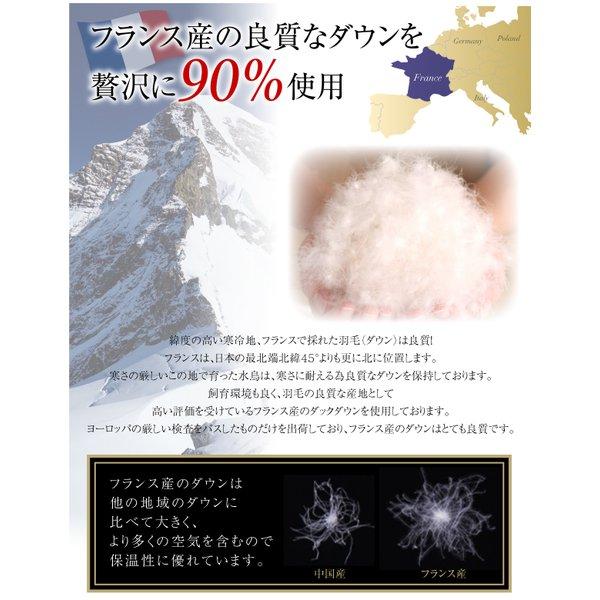 洗える羽毛布団8点セット セミダブル フランス産ダックダウンエクセルゴールド 洗える 硬わた入りボリュームタイプ |  | 06