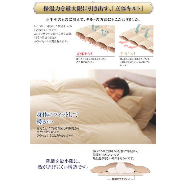 洗える羽毛布団8点セット セミダブル フランス産ダックダウンエクセルゴールド 洗える 硬わた入り極厚ボリュームタイプ |  | 11