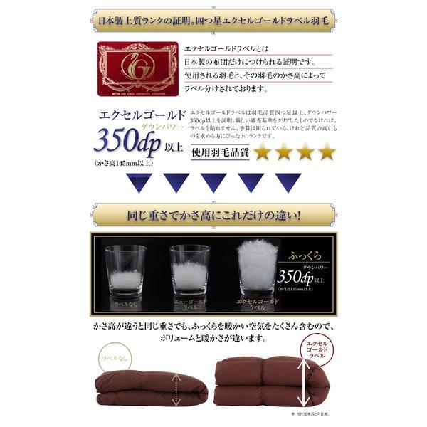 洗える羽毛布団8点セット セミダブル フランス産ダックダウンエクセルゴールド 洗える 硬わた入り極厚ボリュームタイプ |  | 07