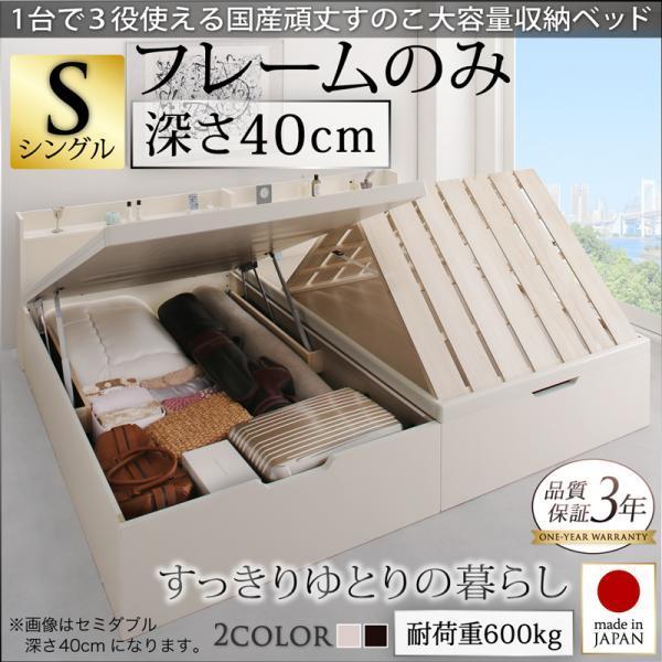 大容量収納ベッド シングル 深さラージ 国産 すのこ 跳ね上げ式 |  | 15
