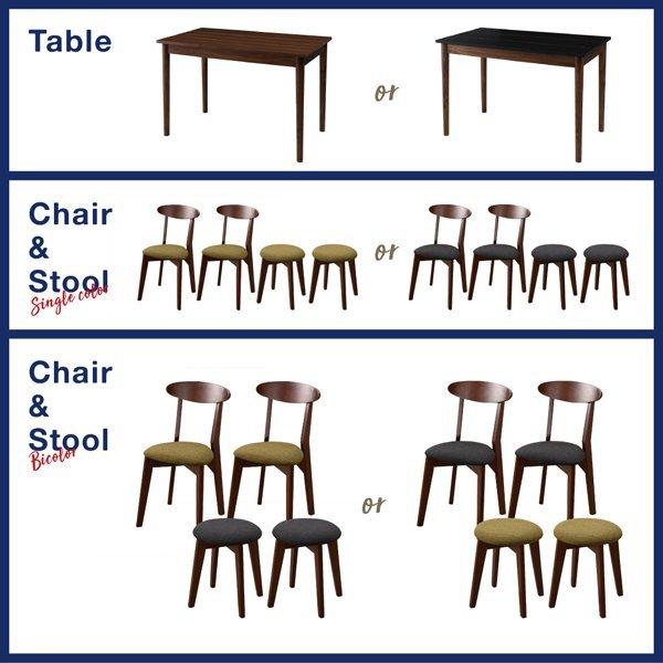 ダイニングテーブル ブラック×ブラウン W115 カフェ ヴィンテージ |  | 16