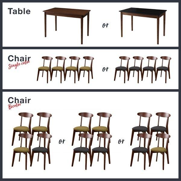 ダイニングテーブル ブラック×ブラウン W115 カフェ ヴィンテージ |  | 19