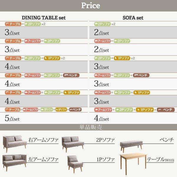 ソファ ダイニングソファー 北欧 ソファダイニング 2点セット(2人掛けソファ2脚) |  | 13