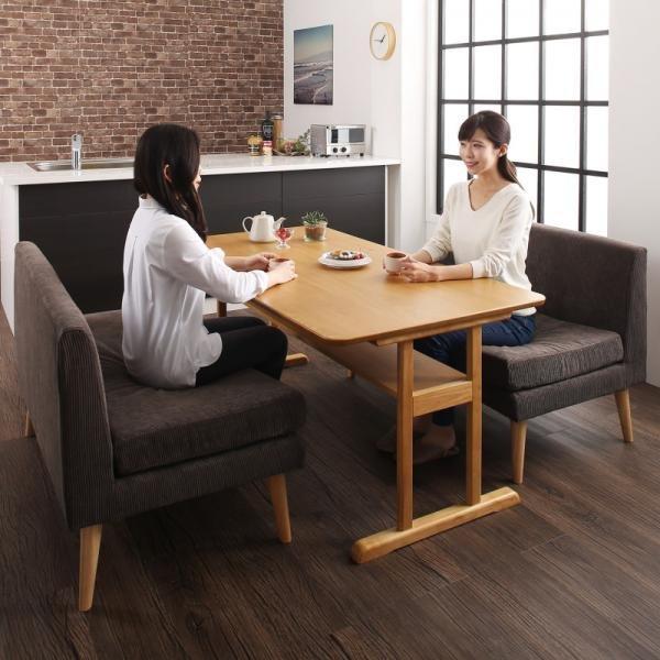 ソファ ダイニングセット棚付き ファミリー 4点セット(テーブル+2人掛けソファ1脚+1人掛けソファ2脚) 幅150 |  | 13