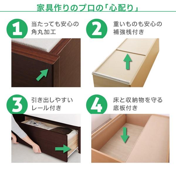 ベッドフレームのみ ベッド 収納 連結 B (S)+A (SD)タイプ ワイドK220 組立設置付 |  | 11