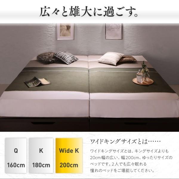 ガス式 ベッド 収納 跳ね上げ キング SS+S 薄型プレミアムポケットコイル 縦開き |  | 03