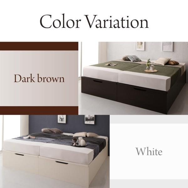 跳ね上げベッド クイーン(SS×2) フランスベッド マルチラススーパースプリングマットレス付 収納付きベッド 深型 連結 大容量 コンパクト 縦開 | フランスベッド | 10