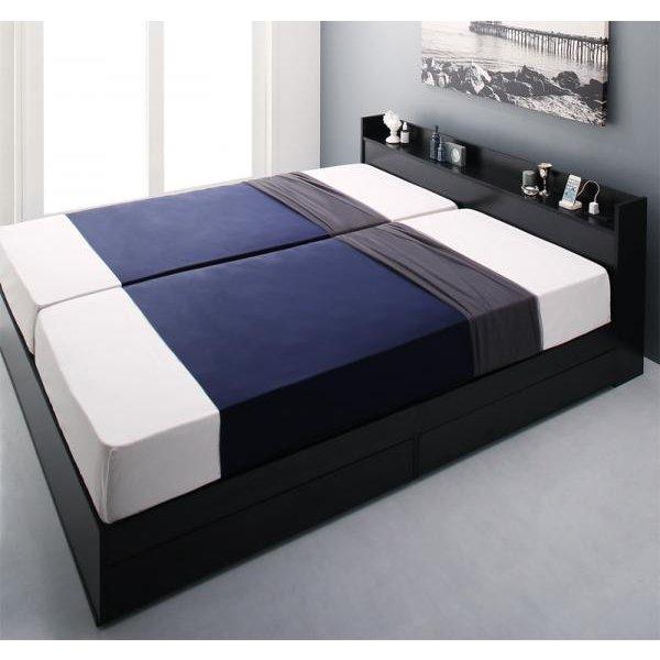 収納ベッド クイーン フランスベッド マルチラススーパースプリングマットレス付 棚 コンセント付 | フランスベッド | 14