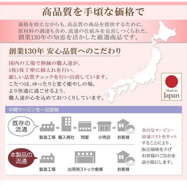 こたつ 布団 こたつ敷きふとん単品 190×240 日本製 マイクロファイバー 水彩タッチ花柄 |  | 17