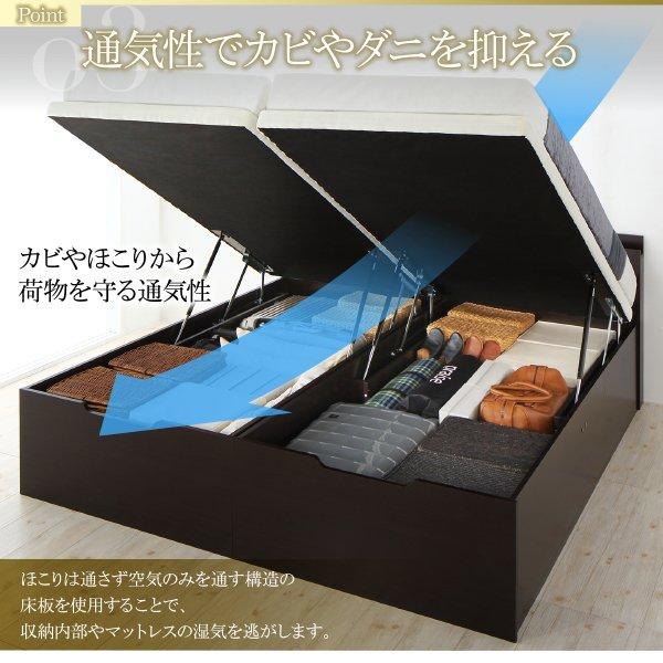 ベッドフレームのみ ガス圧 跳ね上げすのこベッド 縦開き ワイドK200 レギュラー お客様組立 |  | 08