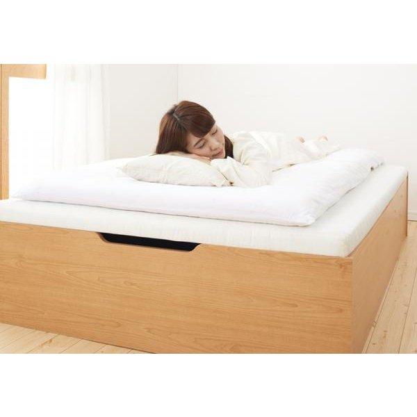 跳ね上げベッド クイーン(SS×2) ラージ フランスベッド マルチラススーパースプリングマットレス付 収納付きベッド 深型 連結 クイーン 縦開 | フランスベッド | 16