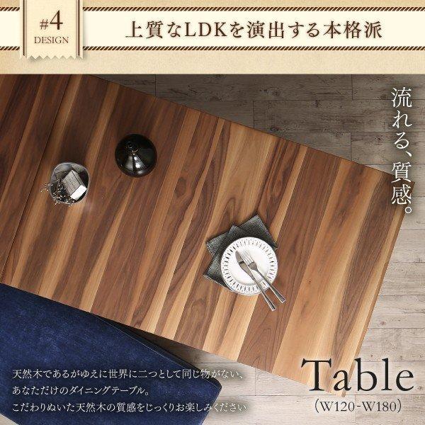 リビングダイニングセット 5点セット(テーブル+2人掛けソファ2脚+1人掛けソファ1脚+コーナーソファ1脚) W120-180高さ調節 ポケットコイル |  | 12