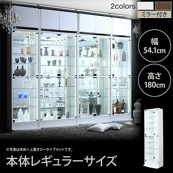 コレクション収納 本体 幅54.1 背面ミラー付き 壁面 | 