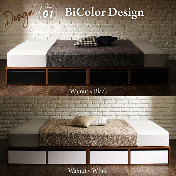 ベッド セミダブル スタンダードボンネルコイル 引き出し4杯 引き出し収納 |  | 04