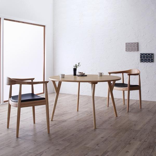 ダイニング 3点セット(テーブル+チェア2脚) 直径120 北欧 ラウンドテーブル |  | 20