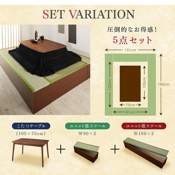 畳掘リごたつテーブル 長方形 75×105 |  | 15