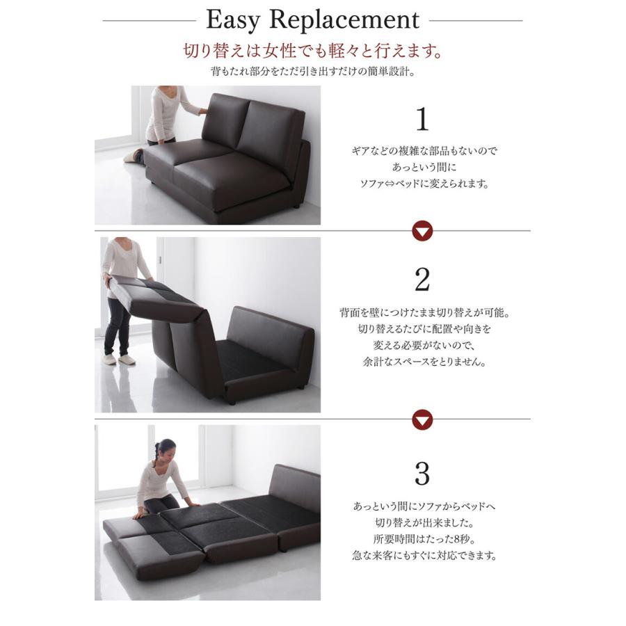 ソファーベッド レザー 5サイズ／幅95cm : LANRANヤフー店 - 通販