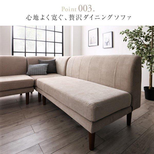 こたつソファダイニング 5点セット(テーブル+2Pソファ2脚+1Pソファ1脚+コーナーソファ1脚) W120-180 高さ調節 3段階伸長式 大型 |  | 12