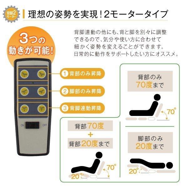 電動ベッド ラクストレージ ポケットコイルマットレス付き 2モーター シングル お客様組立｜lanran｜05