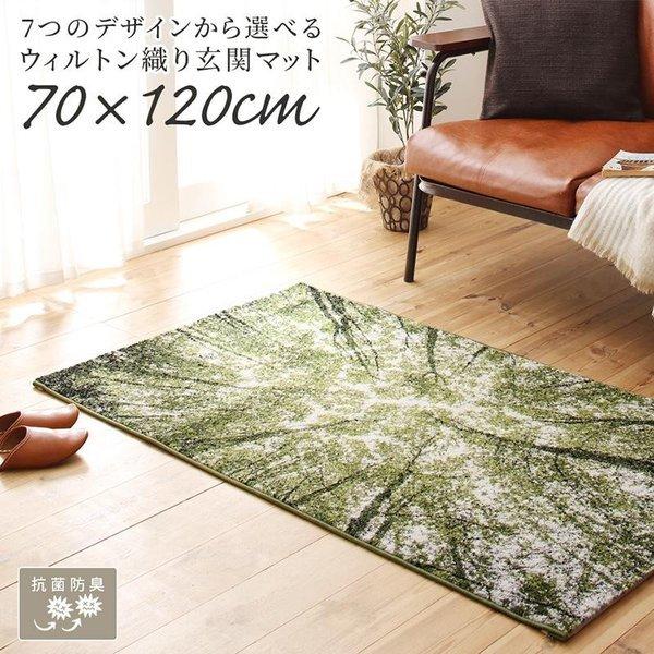 玄関マット 70×120cm 70×120 ギャッベ 北欧 ウィルトン織り 抗菌 防臭 消臭 玄関 マット | 
