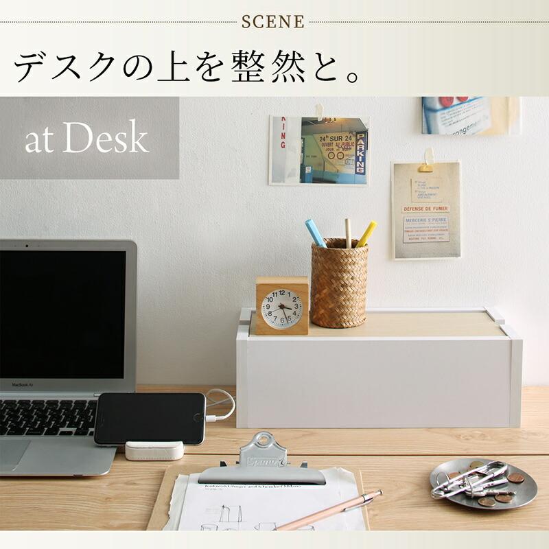 ケーブルボックス 木製 収納 木 ボックス 大 大型 電源タップ スリム ルーター コード コンセント収納 |  | 05