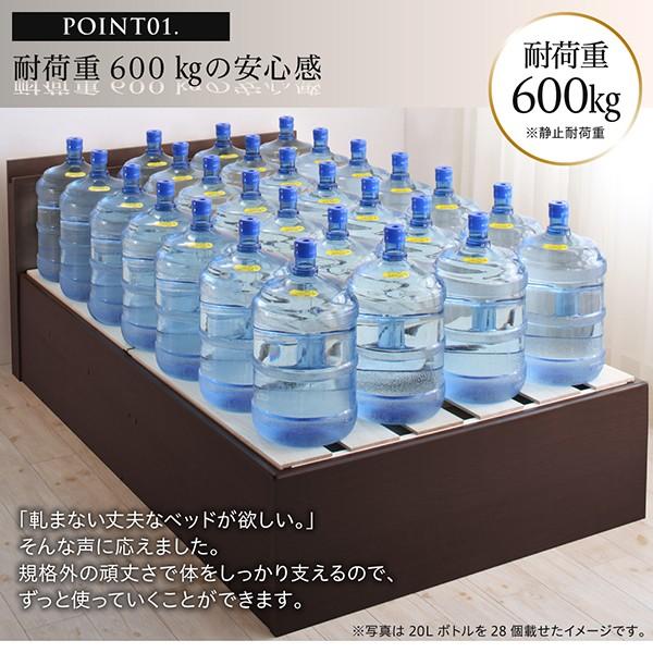 すのこチェストベッド ベットフレームのみ セミシングル お客様組立 国産 多機能 頑丈 |  | 03