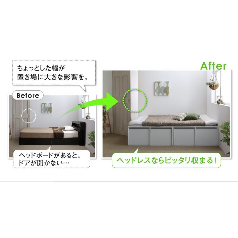 ベッド チェストベッド 大容量 ベッドフレームのみ ハイタイプ 引き出し2杯 セミダブル |  | 14