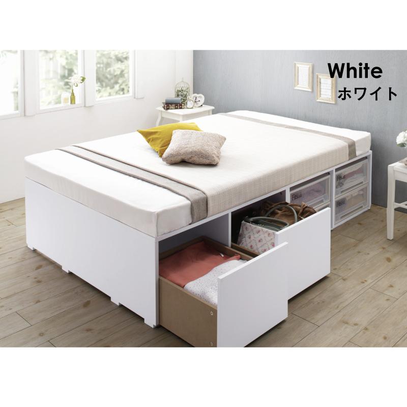 ベッド チェストベッド 大容量 ベッドフレームのみ ハイタイプ 引き出し2杯 セミダブル |  | 19