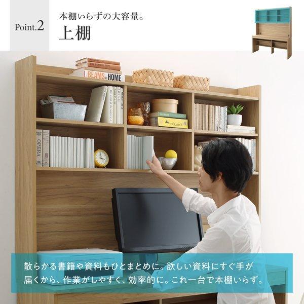 収納デスク W150 大型モニター対応 薄型ハイタイプ |  | 08