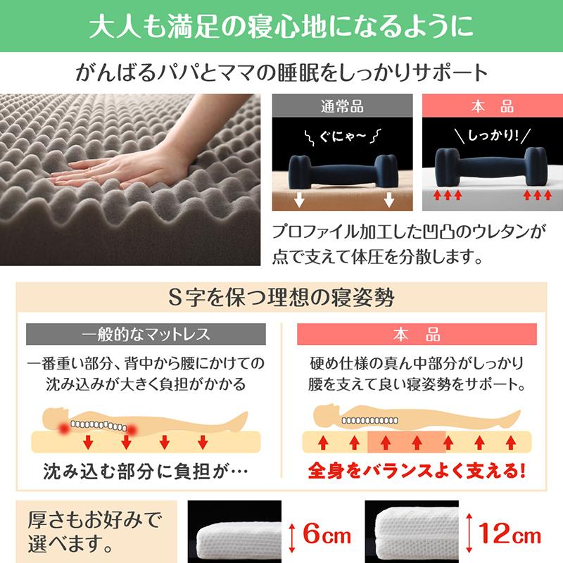 ファミリーマットレス敷き布団 ワイドK240  厚さ6cm 厚さが選べる 高通気・抗菌防臭 |  | 08