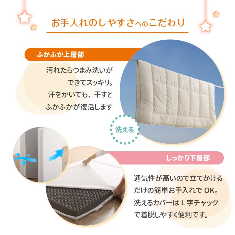 マットレス ワイドキング ファミリー 大きい 大きいサイズ  子供 家族 5人 4人 3人 布団 敷き布団 敷布団 収納 極厚 マットレスセット 幅200cm 厚さ9cm |  | 15