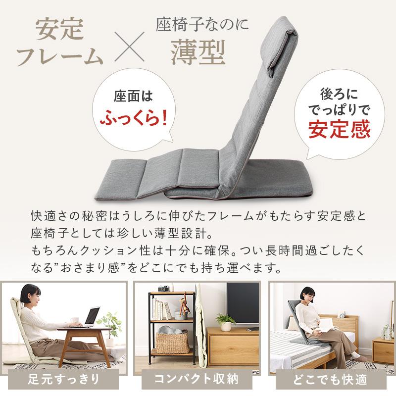 リクライニング座椅子 1人掛け スリム コンパクト ハイバック 背もたれ |  | 02