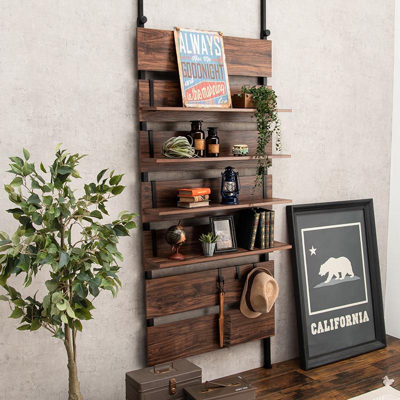 ウォールラック棚板 2枚組 80×17.5×15cm ブラウン/ブラック |  | 07