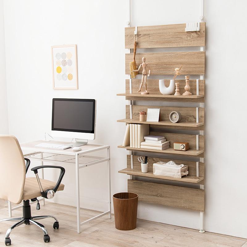 ウォールラック棚板 2枚組 80×17.5×15cm ブラウン/ブラック |  | 09