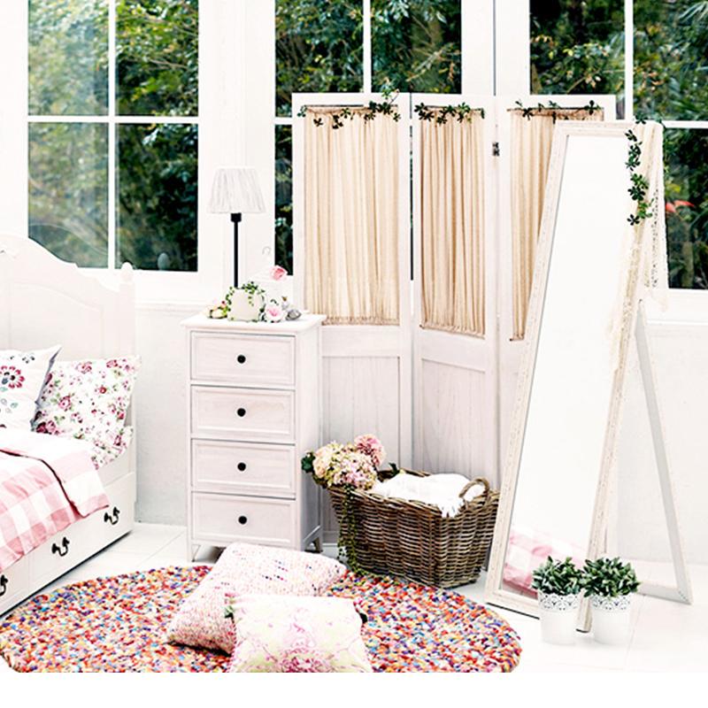 パーテーション ギャザーカーテン 40×148cm×3連 アンティークホワイト |  | 02