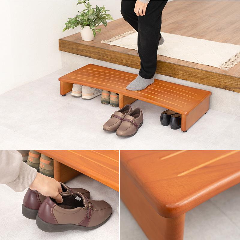 玄関踏み台  90×35×13.5cm ナチュラル |  | 12