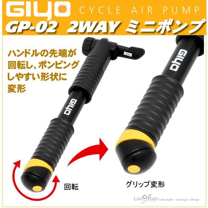 空気入れ 自転車 携帯ポンプ　ミニポンプ  米式・仏式バルブ対応 ブラケット付き |  | 02