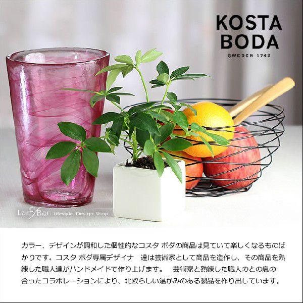 KOSTA BODA（コスタボダ） マイン 花瓶 ガラスベース ピンク : LANRAN