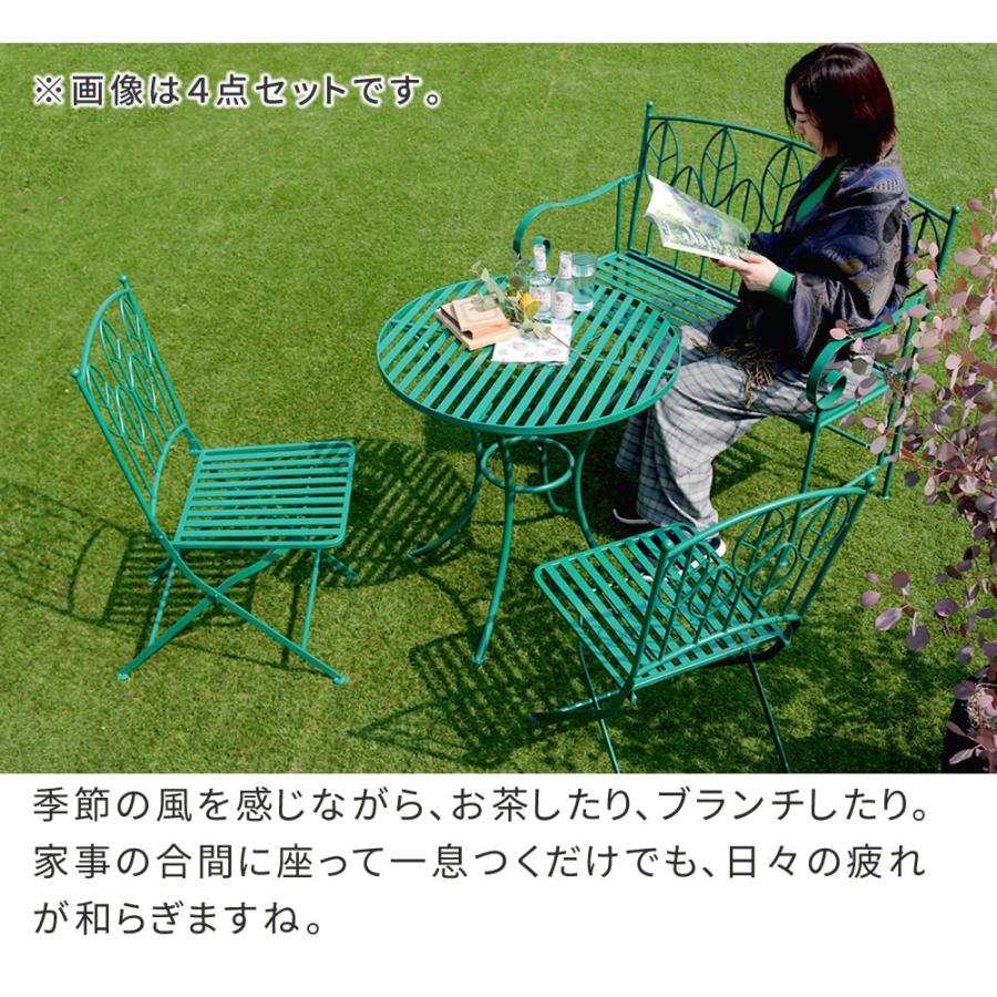 ガーデンテーブル アイアン製 ラウンドテーブル 単品 北欧風 | ブランド登録なし | 04