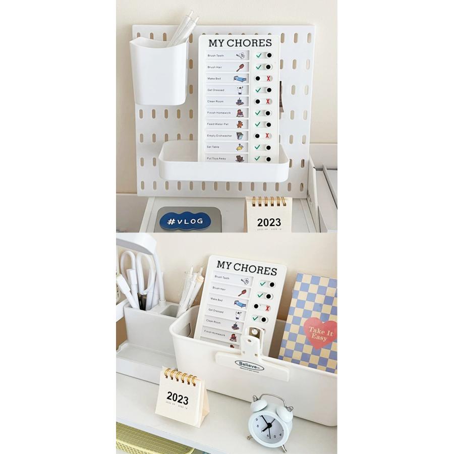 忘れ防止 チェッカー 2個セット セルフチェッカー 忘れ物防止 忘れ物チェッカー チェックリスト 学習補助 習慣付け 子供 小学生 やること |  | 03