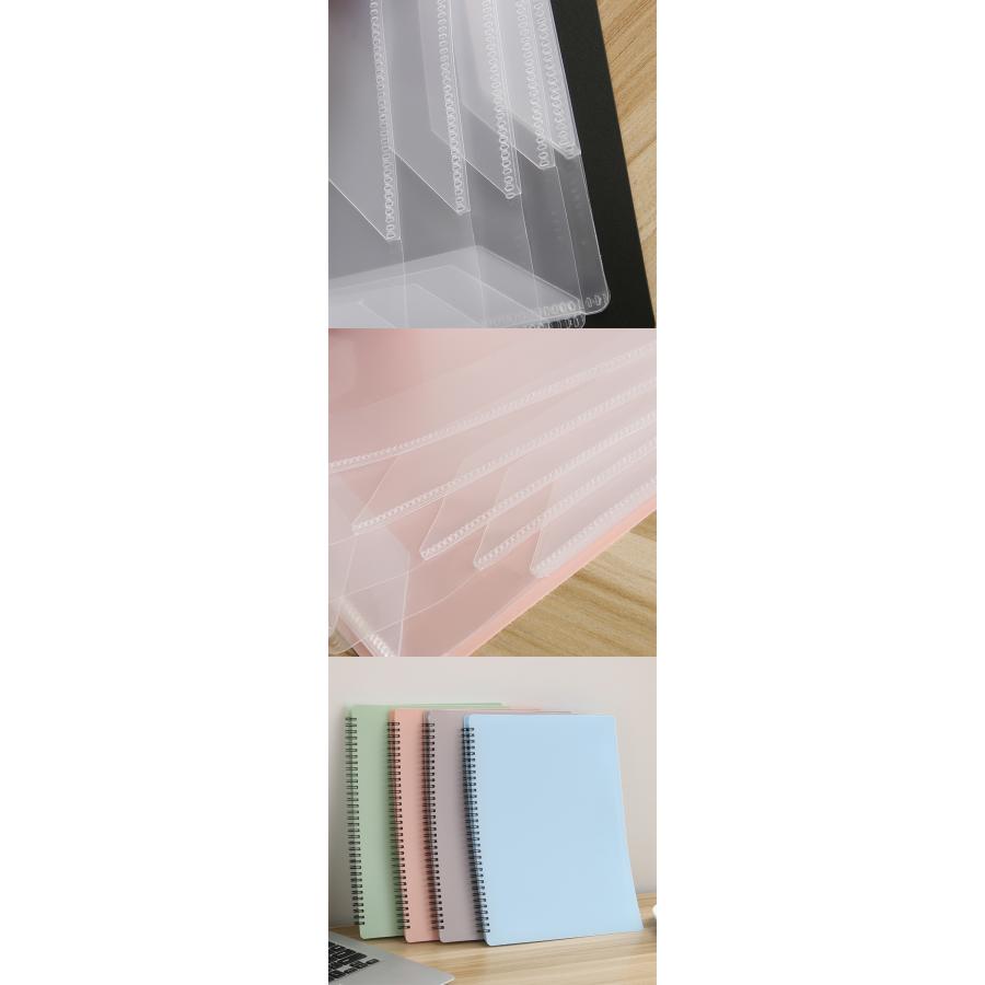 楽譜ファイル A4 サイズ 10ポケット 20ページ譜面ファイル バンドファイル クリアファイル 書き込み リングタイプ 吹奏楽部 軽音 バンド パステルカラー 楽譜用 |  | 03