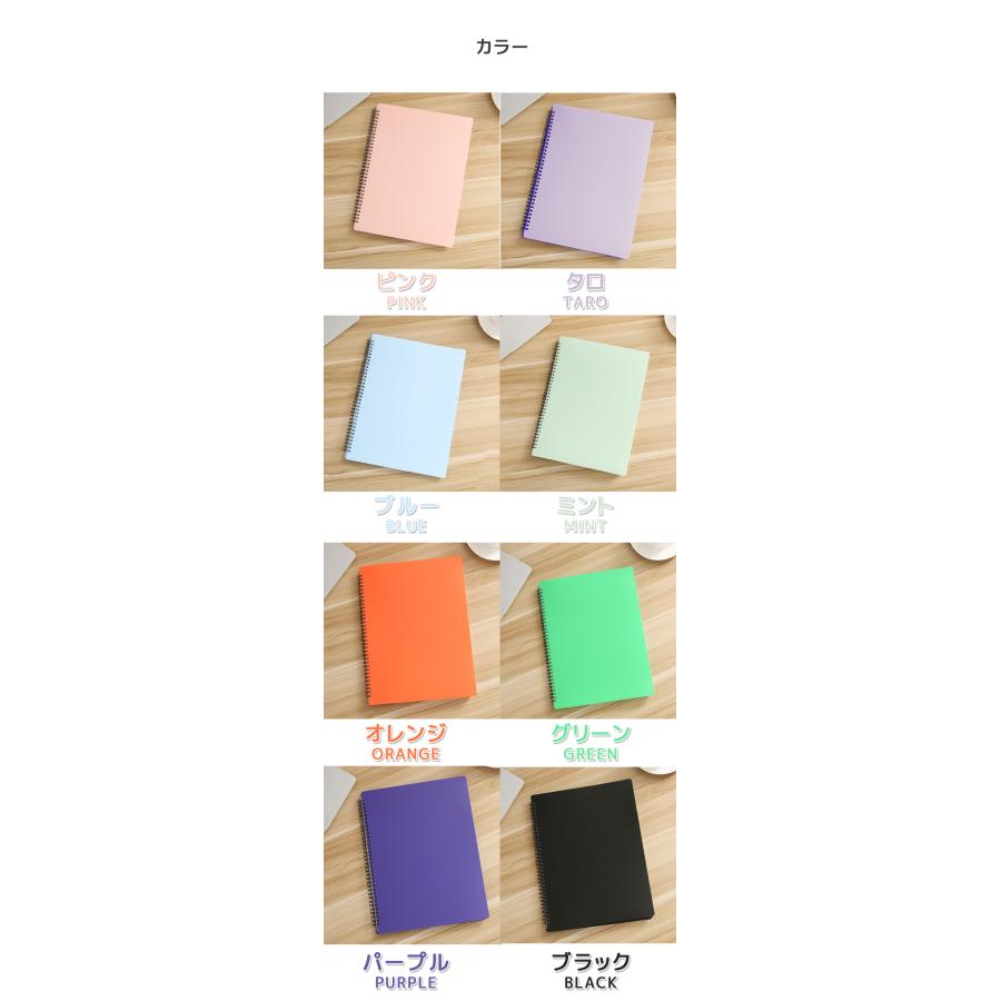 楽譜ファイル A4 サイズ 20ポケット 40ページ譜面ファイル バンドファイル クリアファイル 書き込み リングタイプ 吹奏楽部 軽音 バンド パステルカラー 楽譜用 |  | 02