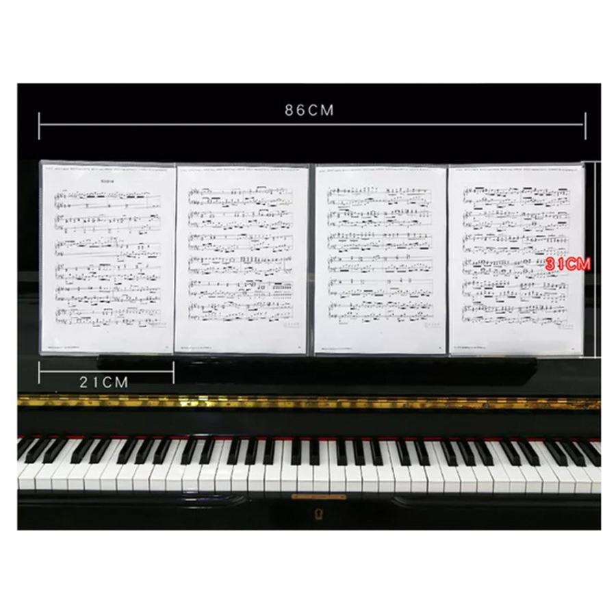 楽譜ファイル ４面見開き A4/A3 サイズ 6ページ TypeA 譜面ファイル バンドファイル クリアファイル 書き込み リングタイプ 吹奏楽部 ト音記号 |  | 06