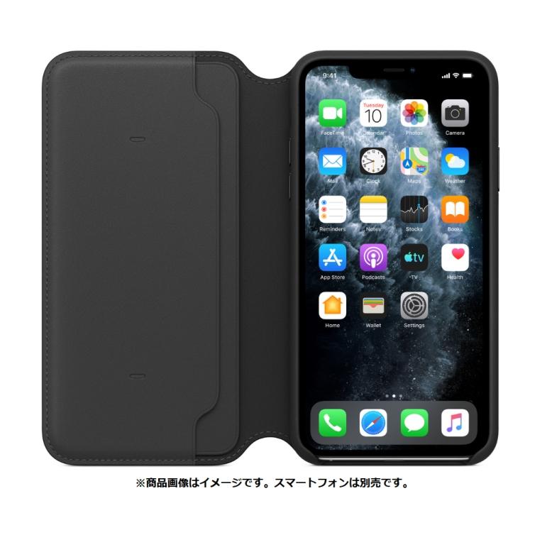 Apple -  iPhone 11pro【新品】純正レザーフォリオ　最終価格 Apple 純正 iPhone 11 Pro Max Leather Folio レザーフォリオ