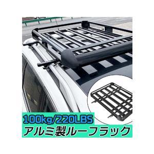 入荷待ち‐ルーフラック 取付工具付きアルミ合金製 カーゴラック 耐荷重 