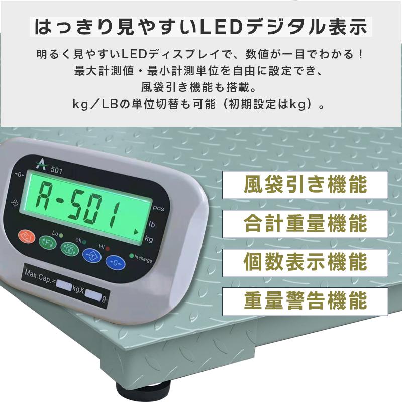 3tデジタルフロアスケール‐日本語取扱説明書‐バックライト 台秤 最大